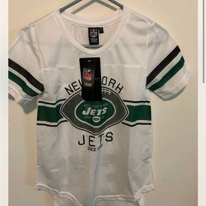 New York Jets Jersey women youth small 15" armpit new NFL Apparel White NFL